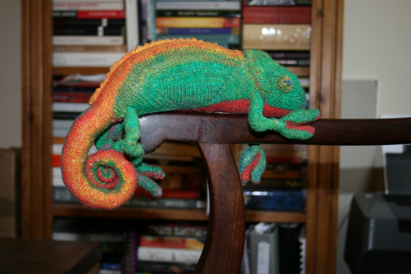 Time to knit me some more chameleons!